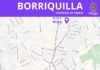 Plano del recorrido de la procesión de la Hermandad de La Borriquilla