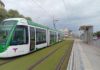 Nuevas pruebas del tranvía de Jaén por parte del trazado