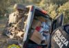 La Policía Local de Mancha Real atiende un accidente de un vehículo con gente muy joven