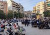 Concierto floral de la BMMJ en la plaza de la Constitución