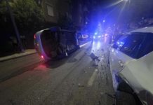 La Policía Local interviene en aparatoso accidente en avenida de Madrid