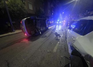 La Policía Local interviene en aparatoso accidente en avenida de Madrid