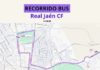 Plano del recorrido del autobús del Real Jaén