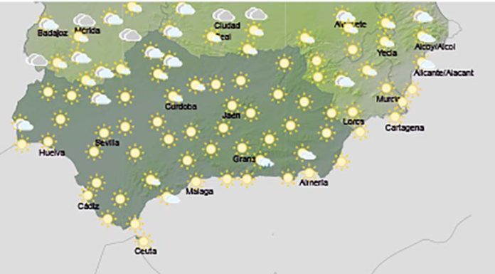 Cielos con intervalos de nubes medias y altas, sin descartar chubascos que pueden ir ocasionalmente acompañados de tormentas