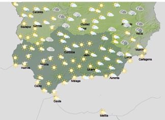 Cielos poco nubosos, con nubosidad de evolución diurna y sin descartar chubascos en las sierras