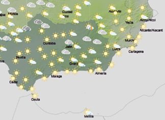 Cielos poco nubosos, con nubosidad de evolución diurna en las sierras acompañada de chubascos y tormentas ocasionales