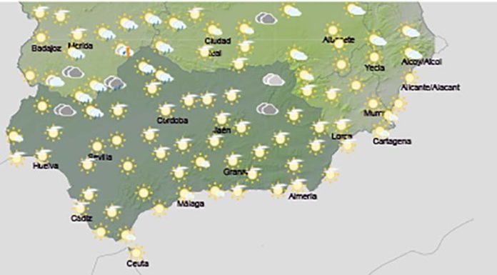 Temperaturas con pocos cambios, tormentas por la tarde en Sierra Morena