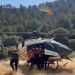 La Guardia Civil rescata en helicóptero a un barranquista herido en Pozo Alcón