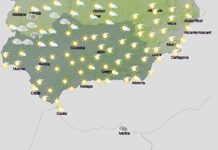 Cielos poco nubosos con intervalos de nubes medias y altas, nubosidad de evolución diurna en las sierras, con probabilidad de chubascos