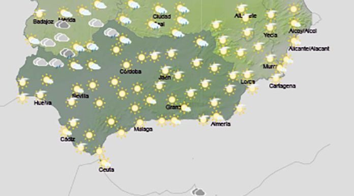Cielos poco nubosos con intervalos de nubes medias y altas, nubosidad de evolución diurna en las sierras, con probabilidad de chubascos