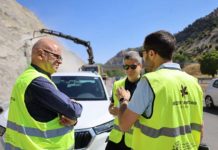 Actuaciones de emergencia en la A-44 y destaca la adjudicación de la rehabilitación del firme entre Cambil y el límite con Granada