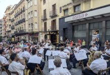 La Banda Municipal de Jaén ofrece un concierto extraordinario en la Carrera de Bernabé Soriano con motivo de su 125 aniversari