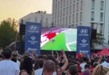 Más de 7.000 personas convierten el Hyundai Fan Park de Jaén en una auténtica fiesta del fútbol durante la semifinal entre España y Francia