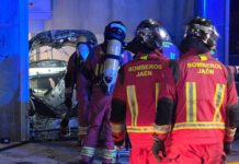 Incendio en el garaje del centro de salud del Bulevar