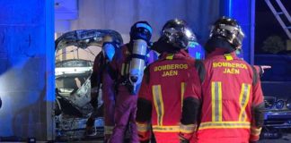 Incendio en el garaje del centro de salud del Bulevar