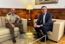 El presidente de la Diputación de Jaén mantiene una reunión con el General de Brigada de Córdoba