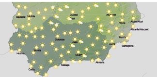 Cielos poco nubosos con nubosidad de evolución diurna y alerta naranja