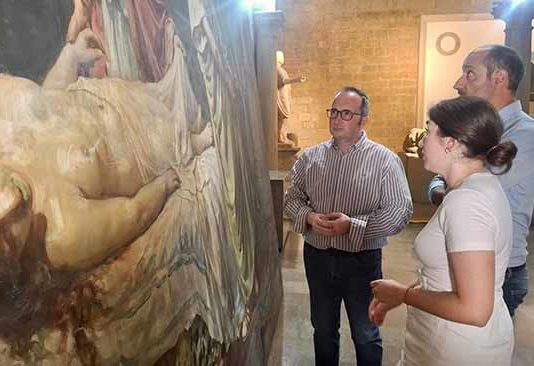 El Museo de Jaén inicia junto al Museo del Prado la restauración de la obra ‘Nerón ante el cadáver de Agripina’, de Arturo Montero y Calvo