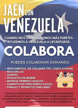 NNGG Jaén inicia una campaña para ayudar a Venezuela