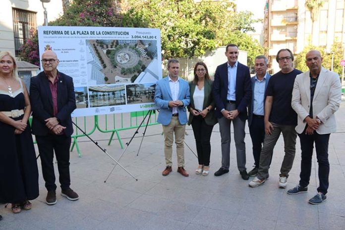 PLAZA Primera piedra obras Plaza Constitución Jaén-2