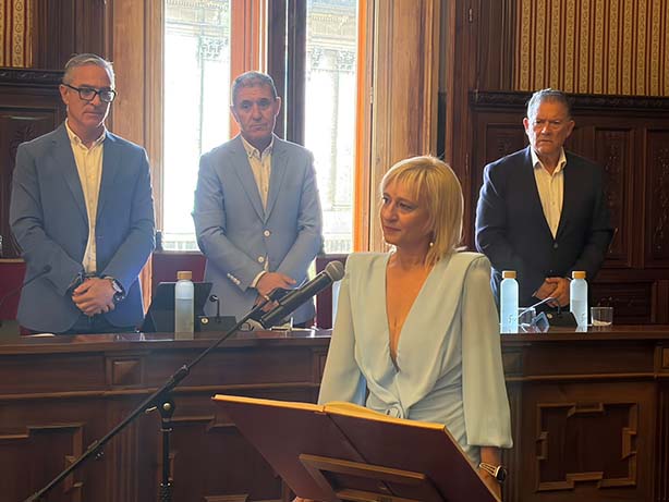 PP Lucrecia Sánchez durante su toma de posesión como diputada